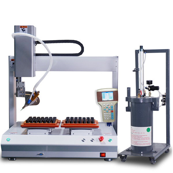 五軸旋轉(zhuǎn)自動點膠機,全自動點膠機設備廠家,自動打膠設備